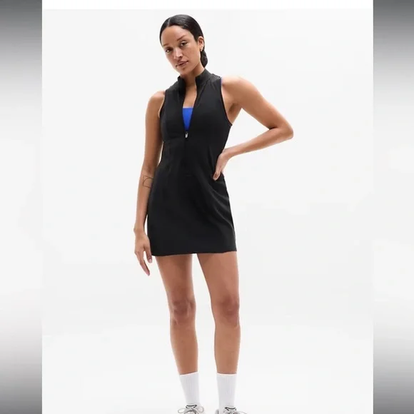 Athleta Sleeveless Zip-Up workout Dress - Picture 1 of 6